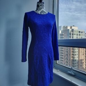 H&M Cobalt/Royal Blue Bodycon Long sleeve Dress